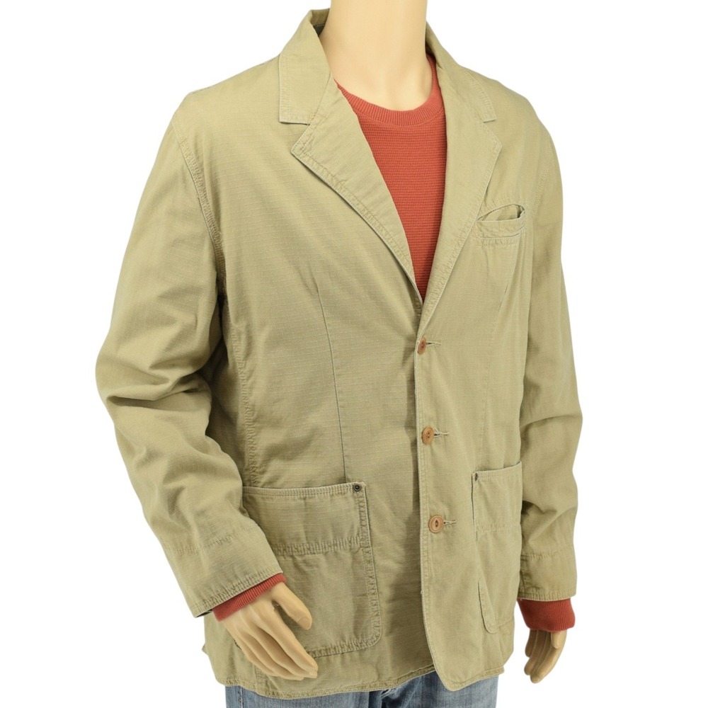 NWT The Territory Ahead Modern Master Khaki Chore Blazer Jacket Plaid Men's M